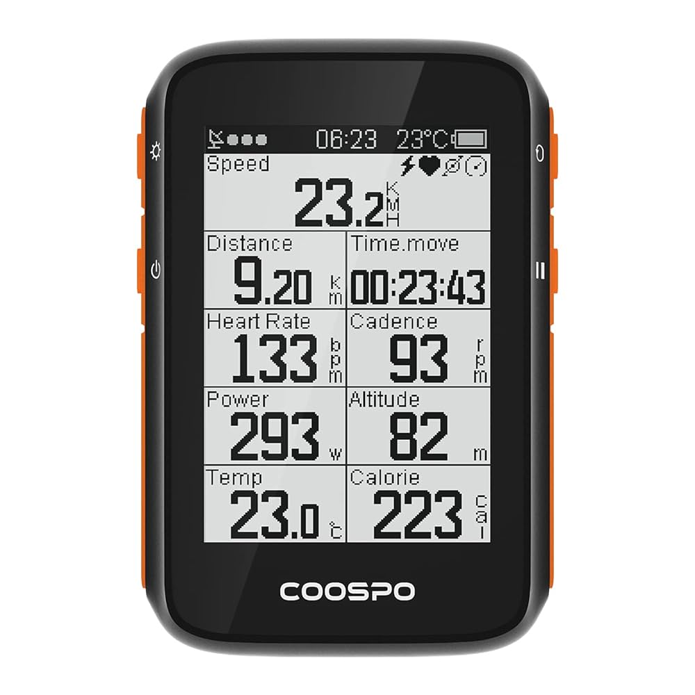 Amazon | CooSpo サイクルコンピュータ GPS サイコン 自転車